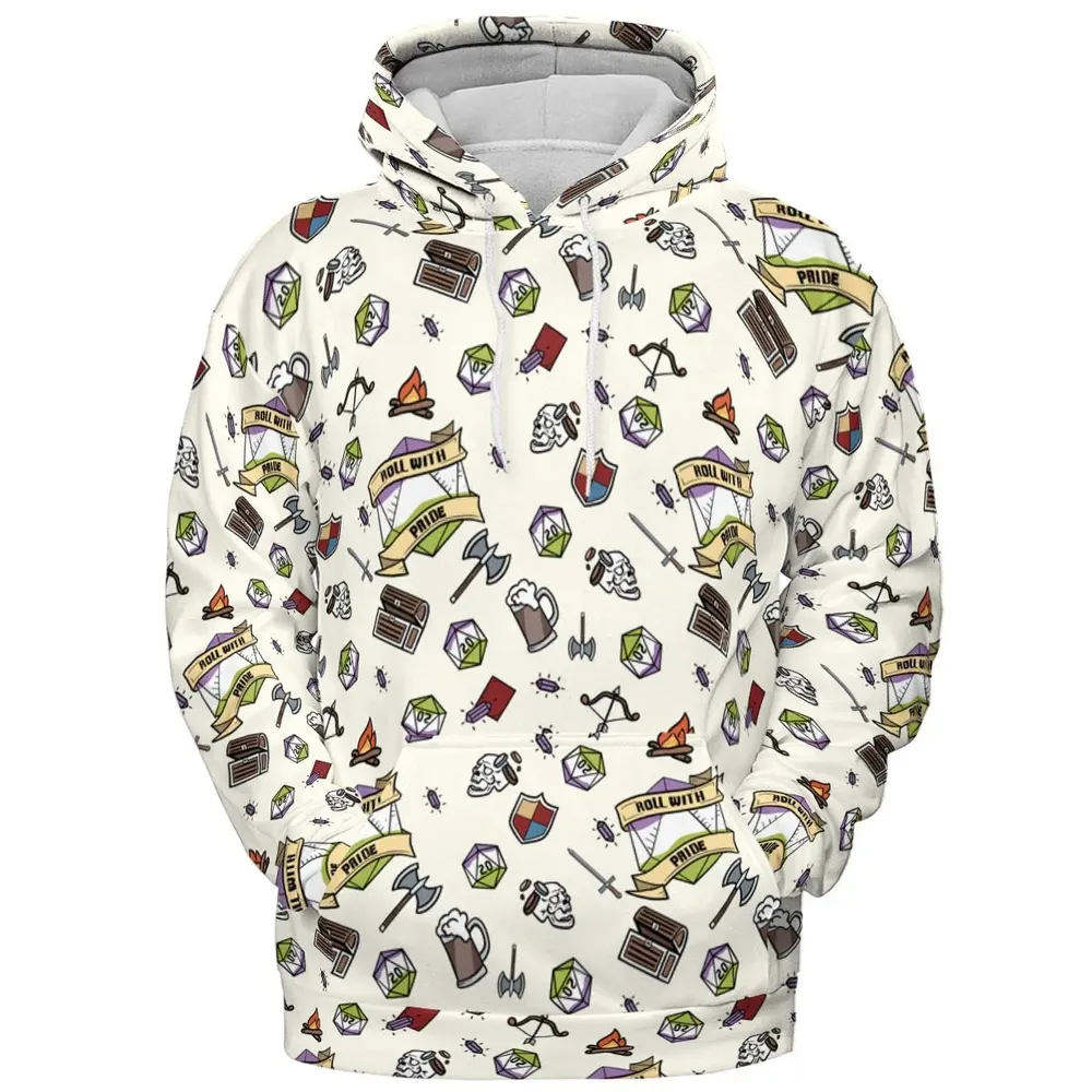 Roll With Pride DnD All-over Print Hoodie - 2