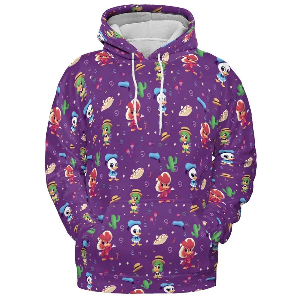 Three amigos Donald Ducktales All-over Print Hoodie - 2