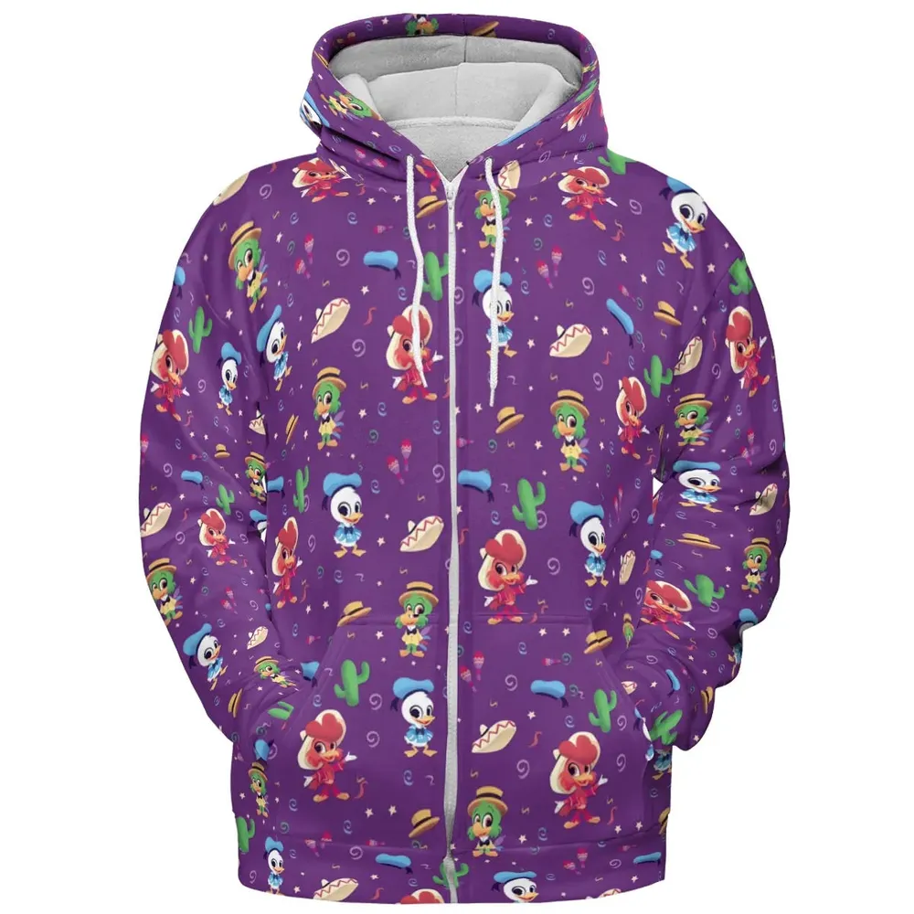 Three amigos Donald Ducktales All-over Print Hoodie - 3