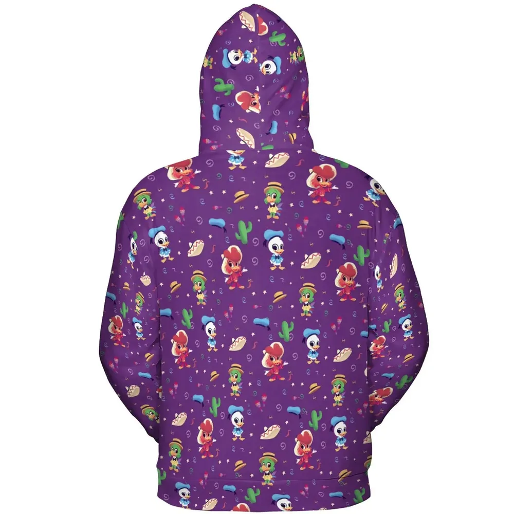 Three amigos Donald Ducktales All-over Print Hoodie - 4