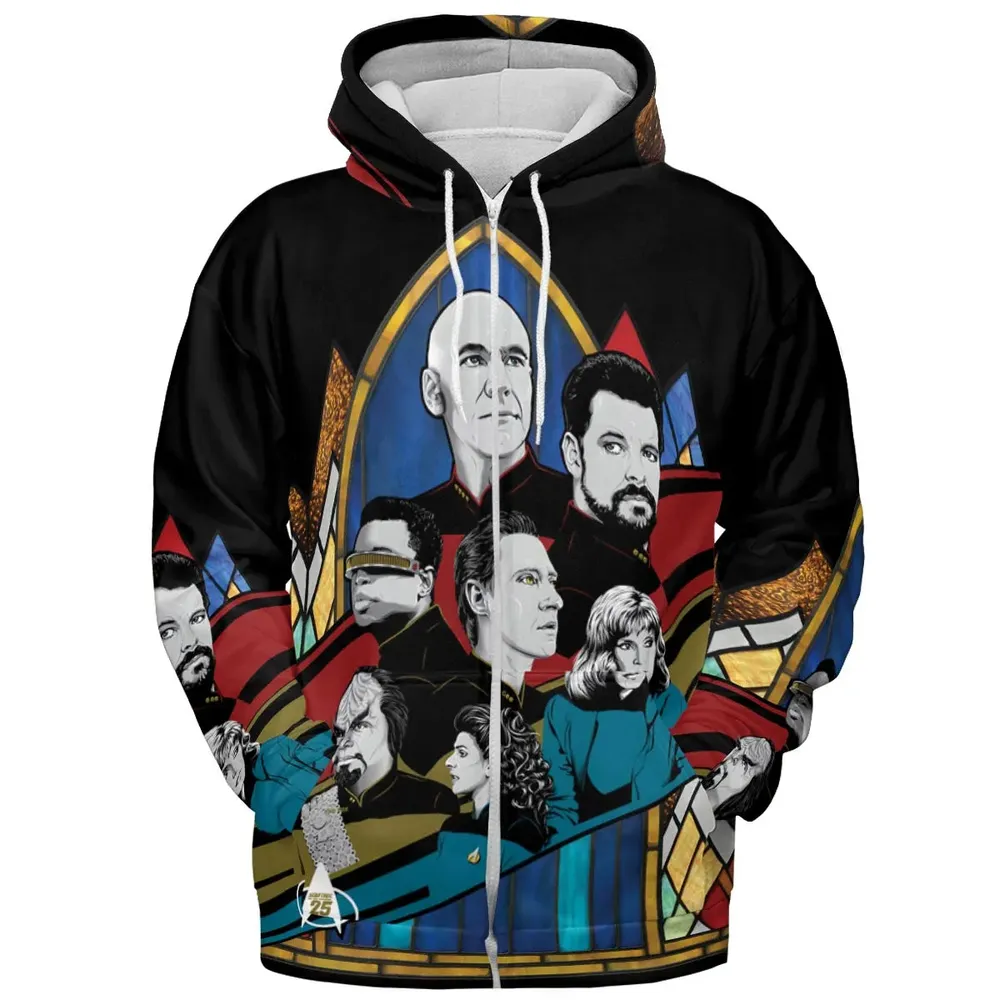 The Next Generation Star Trek All-over Print Hoodie - 3