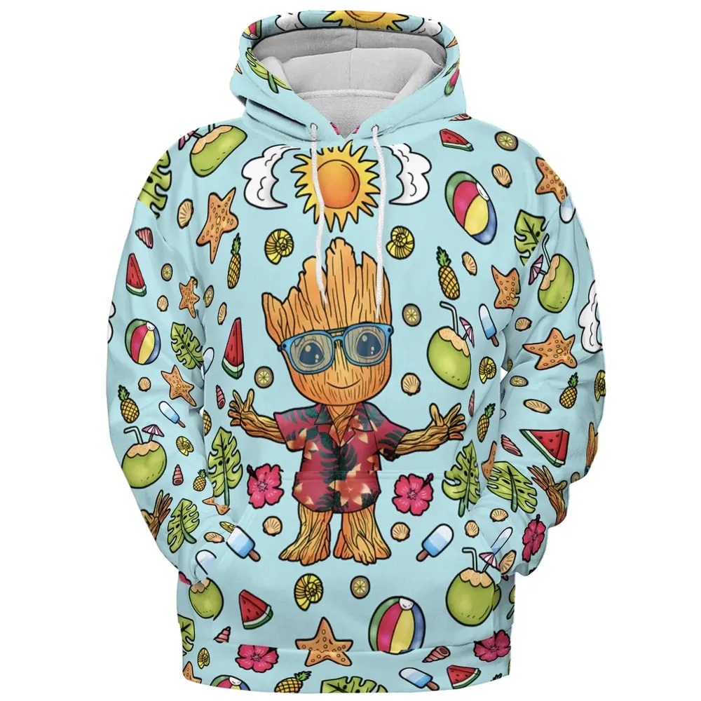 Summer Galaxy Groot All-over Print Hoodie - 2