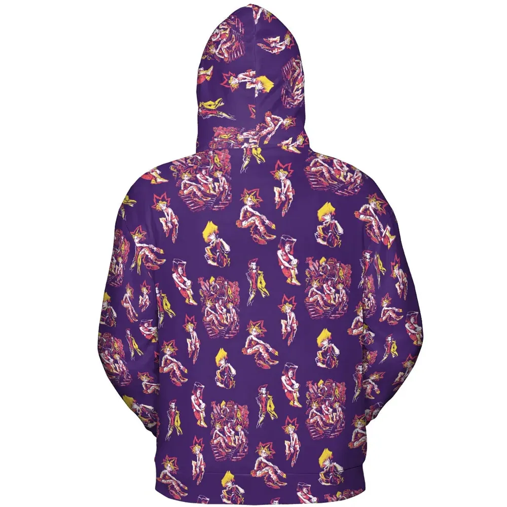 Yu Gi Oh Characters Patterns All-over Print Hoodie - 4