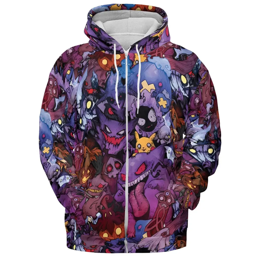 Scaries Poison Pokemon All-over Print Hoodie - 3