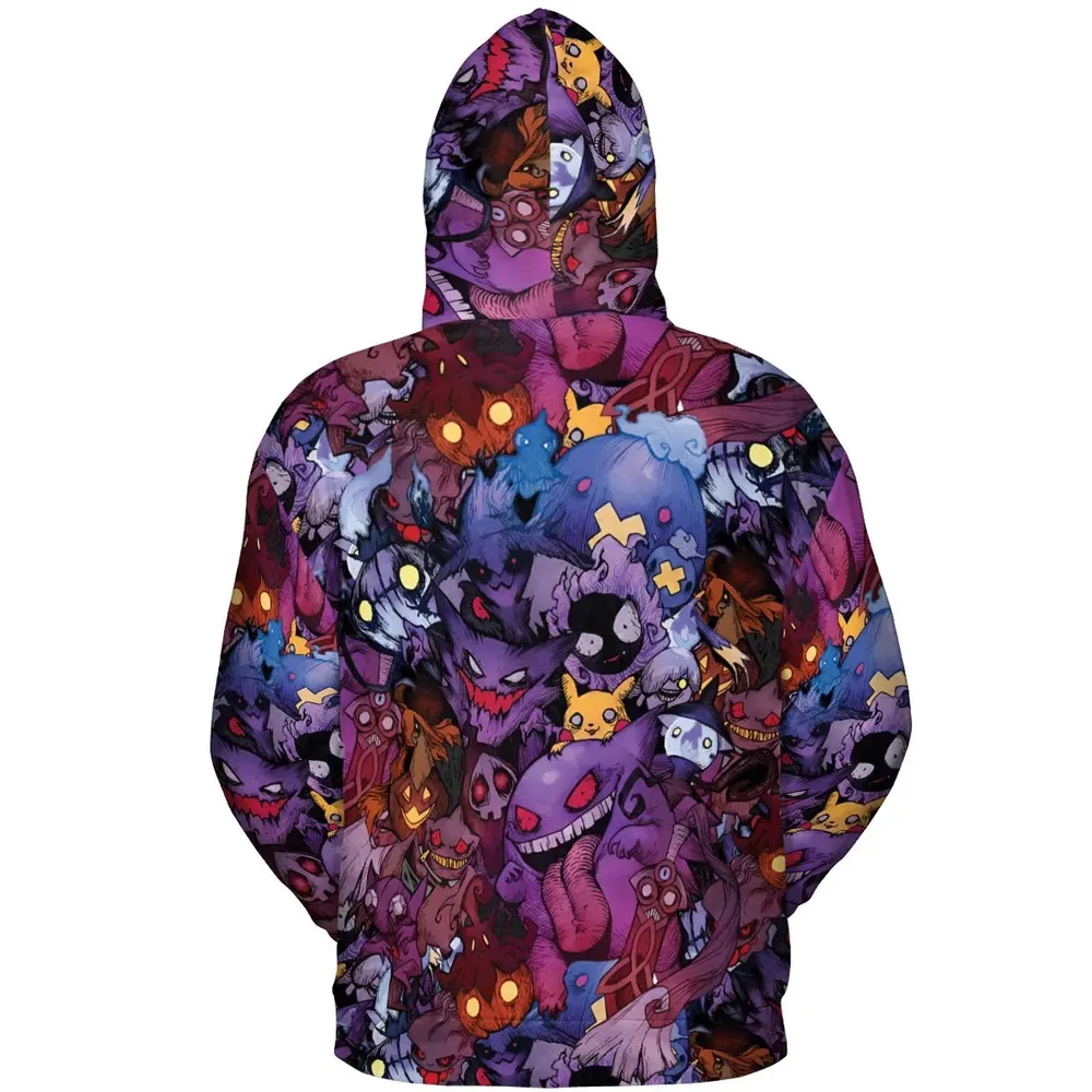 Scaries Poison Pokemon All-over Print Hoodie - 4