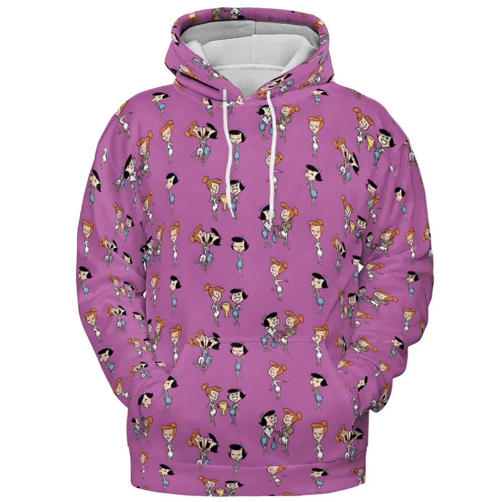 Wilma and Betty The Flintstones All-over Print Hoodie - 2
