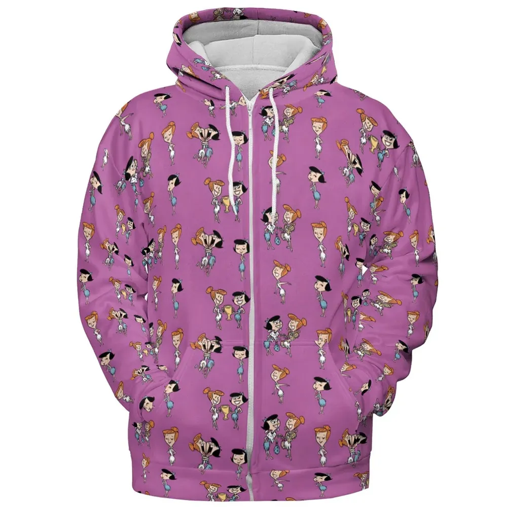 Wilma and Betty The Flintstones All-over Print Hoodie - 3