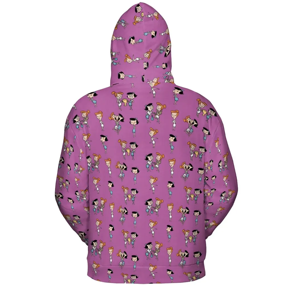 Wilma and Betty The Flintstones All-over Print Hoodie - 4