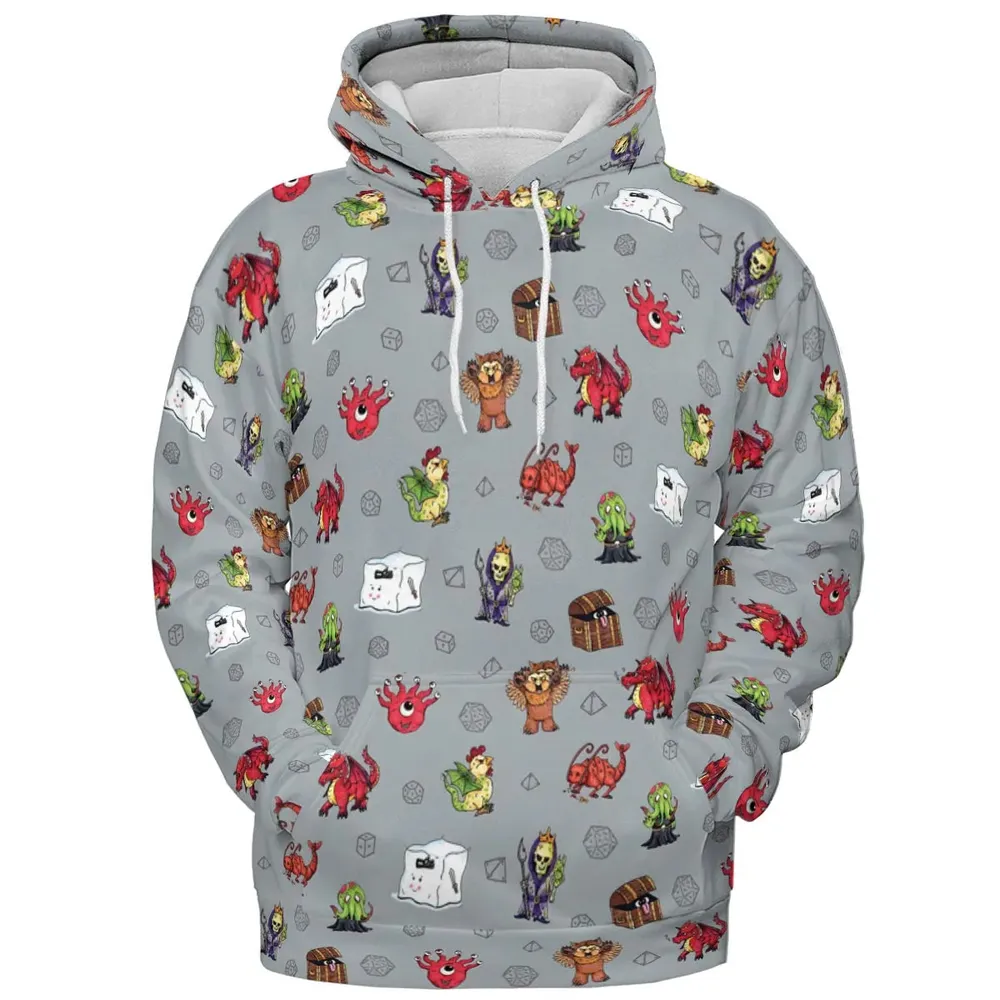 Little Monsters DnD All-over Print Hoodie - 2