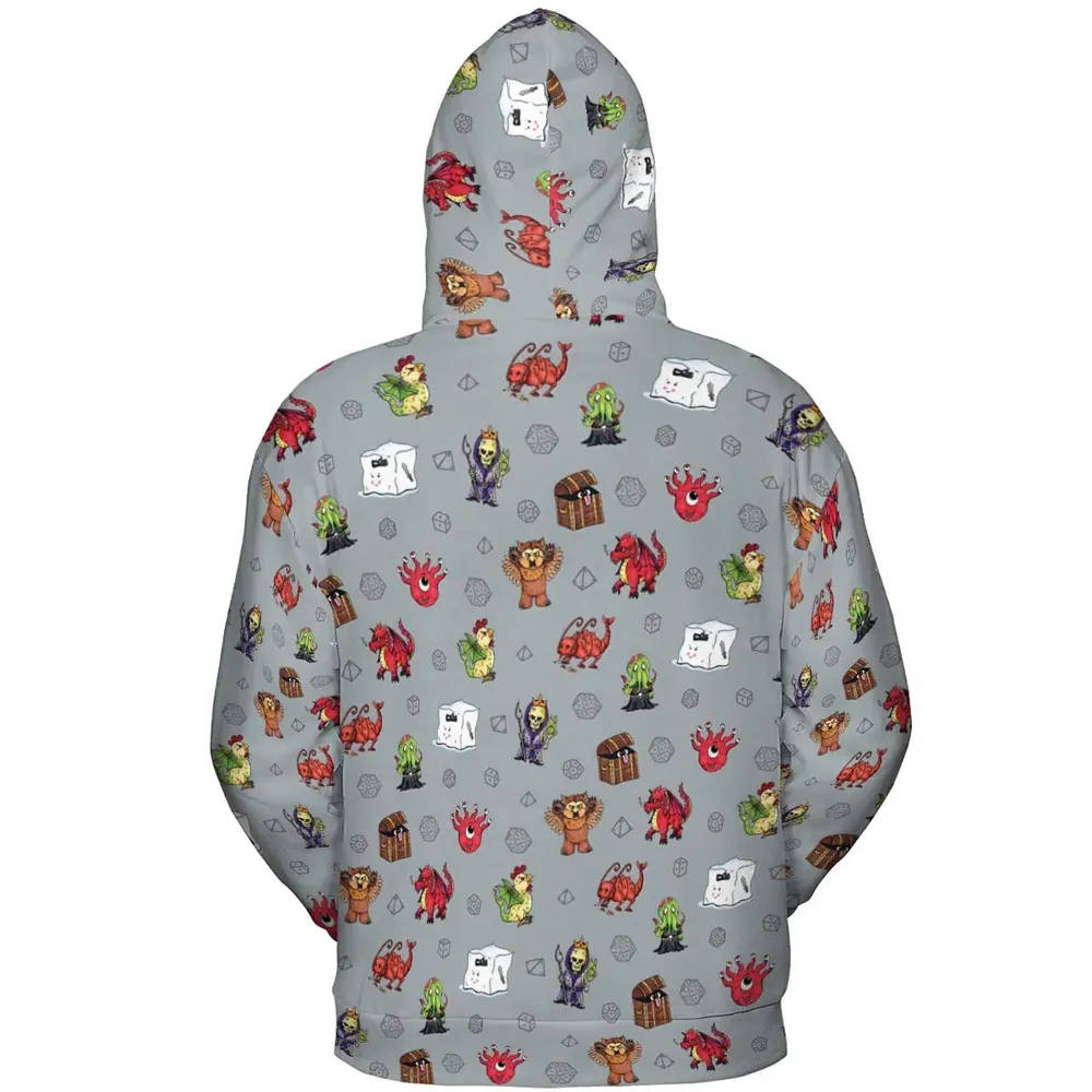 Little Monsters DnD All-over Print Hoodie - 4