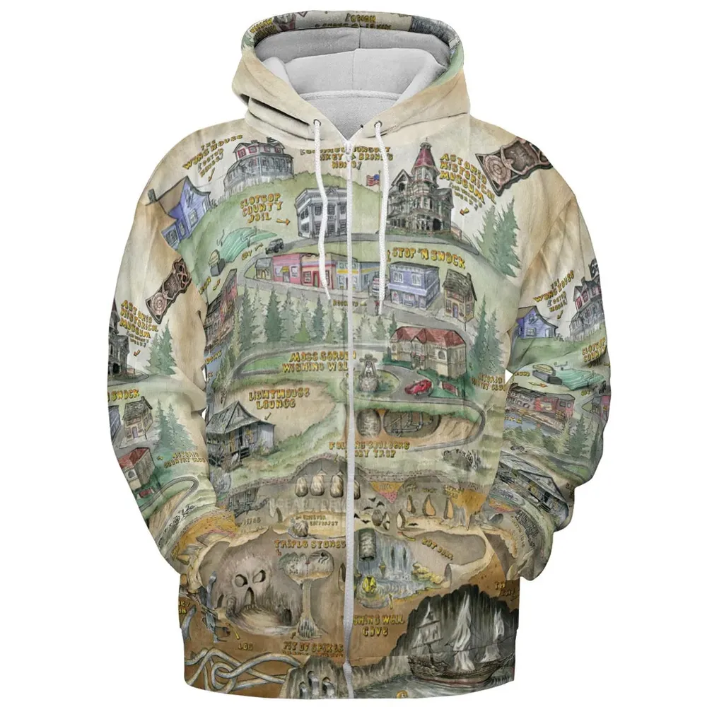 The Goonies Adventure Map All-over Print Hoodie - 3