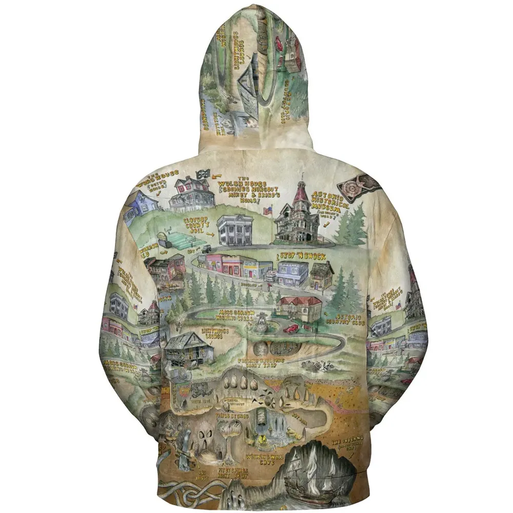 The Goonies Adventure Map All-over Print Hoodie - 4