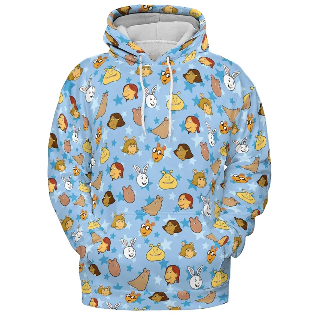 Arthur Characters All-over Print Hoodie - 2