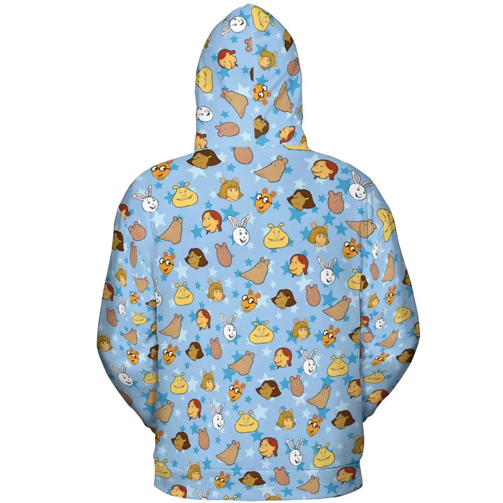 Arthur Characters All-over Print Hoodie - 4