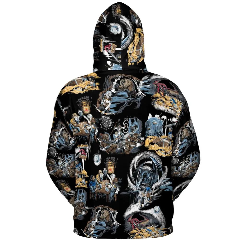 Recap DND All-over Print Hoodie - 4