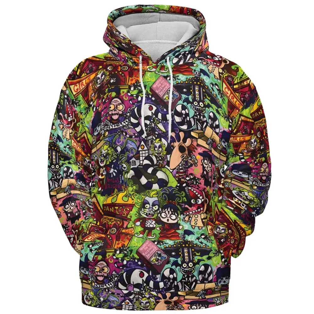 Spooky Chic Beetlejuice All-over Print Hoodie - 2