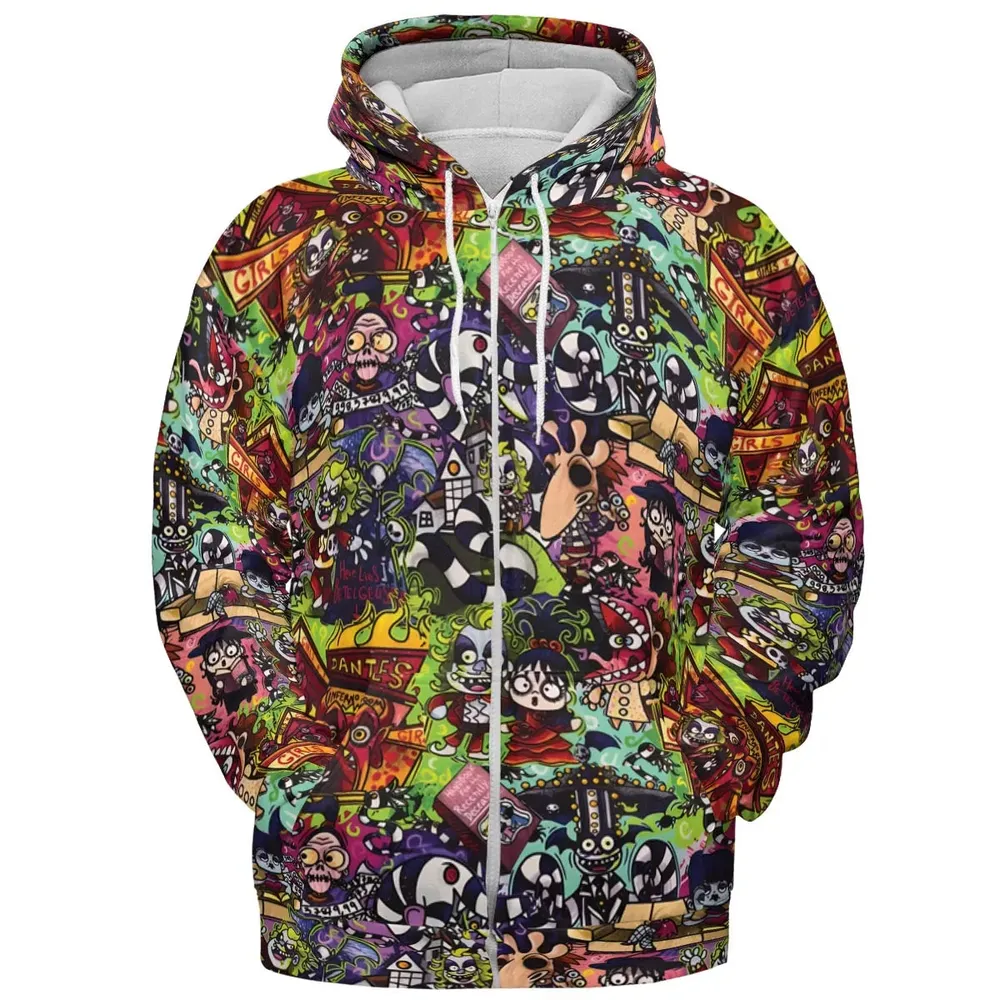 Spooky Chic Beetlejuice All-over Print Hoodie - 3