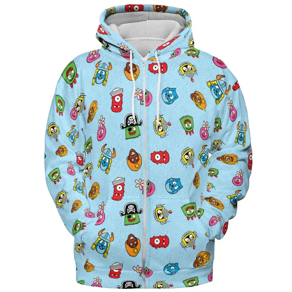 Yo Gabba Gabba Star Wars Mashup All-over Print Hoodie - 3