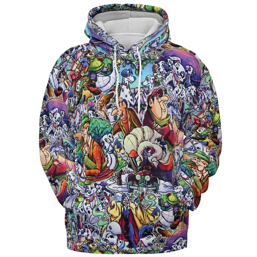 101 Dalmatians Main 90s All-over Print Hoodie - 2