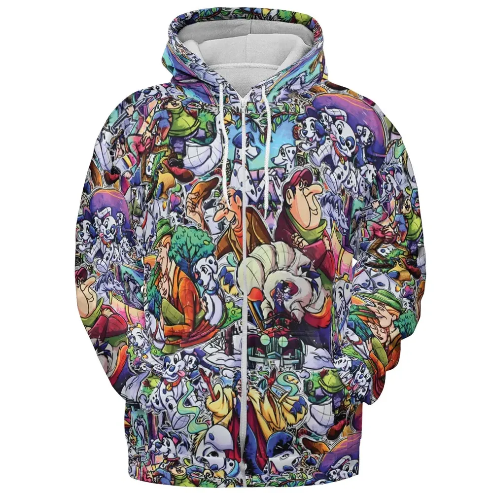 101 Dalmatians Main 90s All-over Print Hoodie - 3