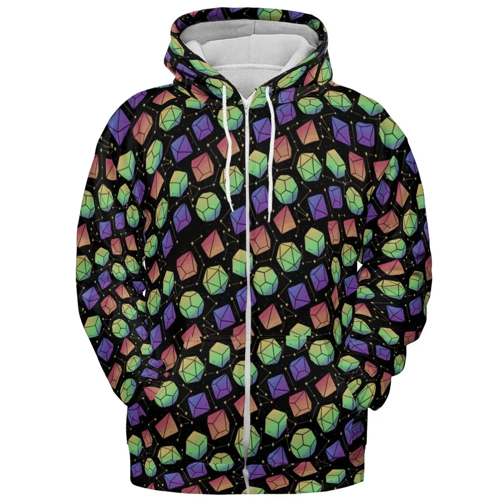 Rainbow Galaxy DnD All-over Print Hoodie - 3