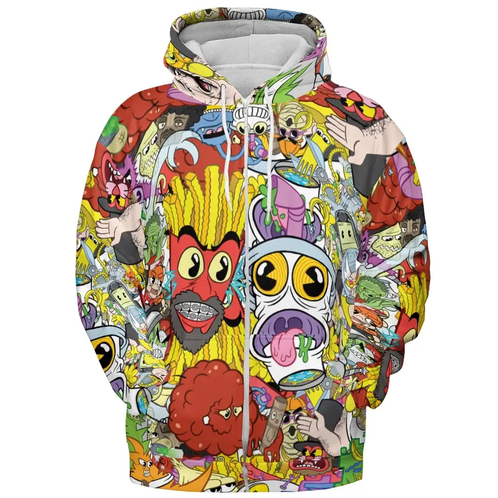 Pure Chaos Aqua Teen Hunger Force All-over Print Hoodie - 3