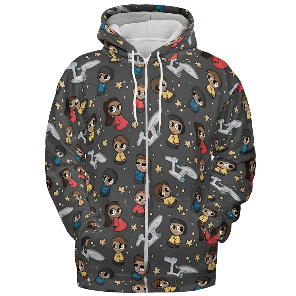 Cute Space Star Trek All-over Print Hoodie - 3