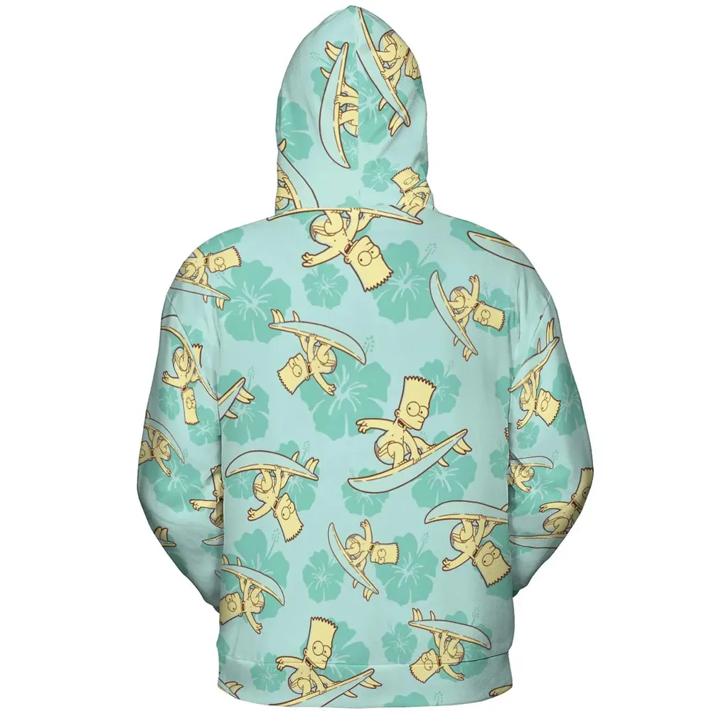 Surfing Simpsons The Simpsons All-over Print Hoodie - 4