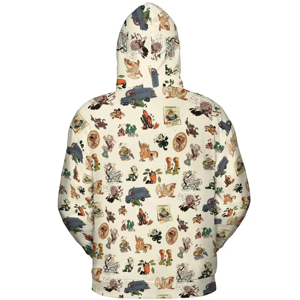 Nostalgia Terrytoons Characters All-over Print Hoodie - 4