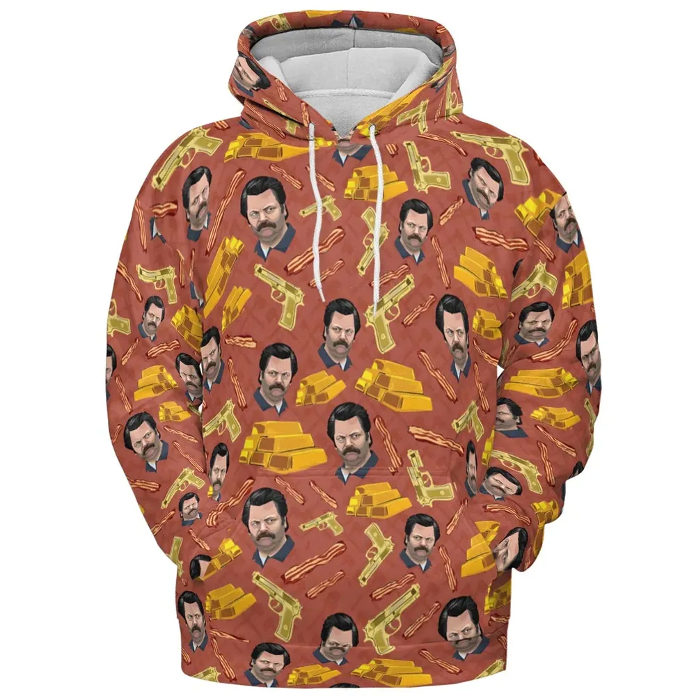 A Swan Song Parks and Recreation All-over Print Hoodie - 2