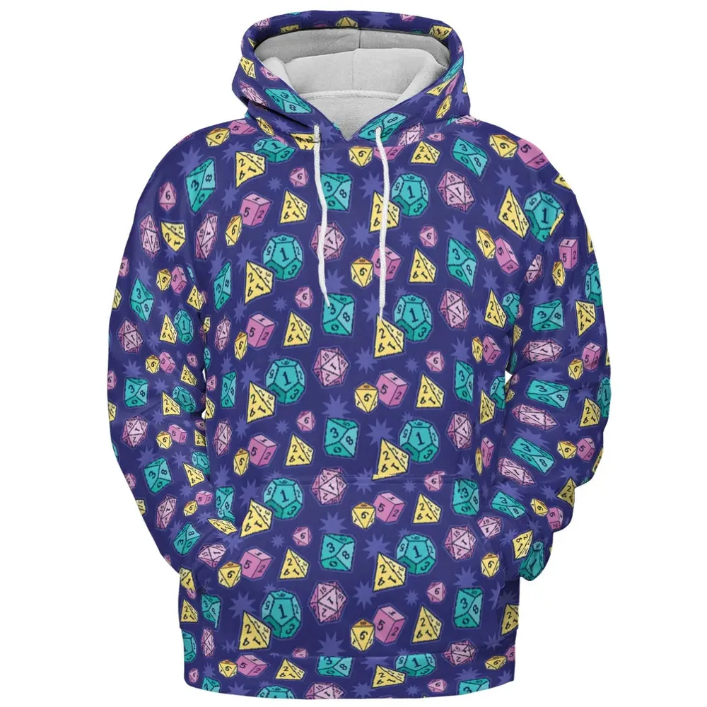 Pixel Dice DnD All-over Print Hoodie - 2