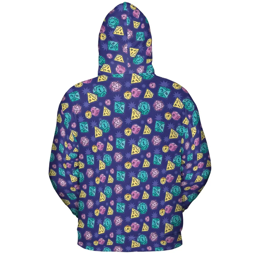 Pixel Dice DnD All-over Print Hoodie - 4