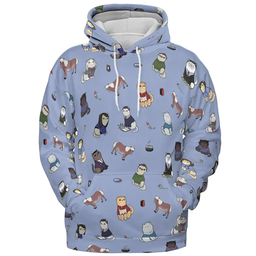 Purrs and Recreation Parks and Recreation All-over Print Hoodie - 2