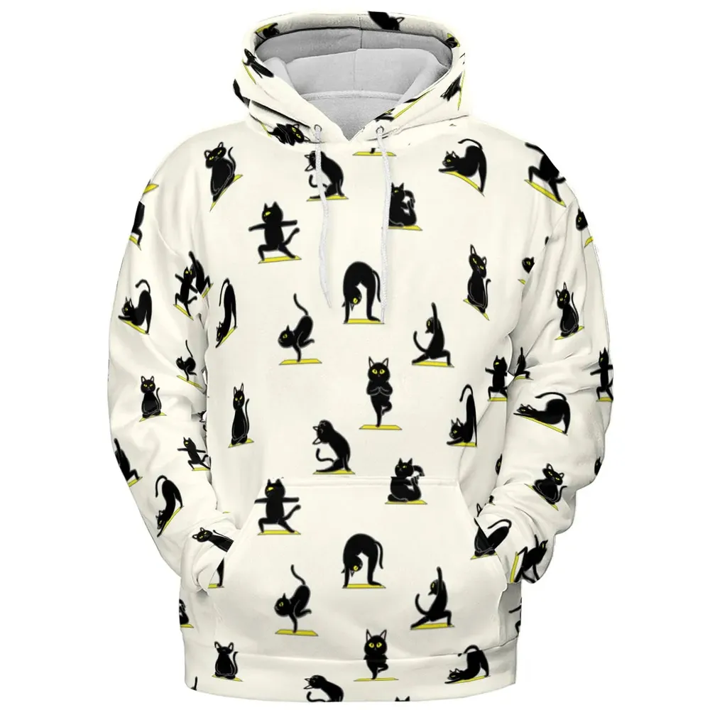 Bombay Cat Yoga Pattern All-over Print Hoodie - 2