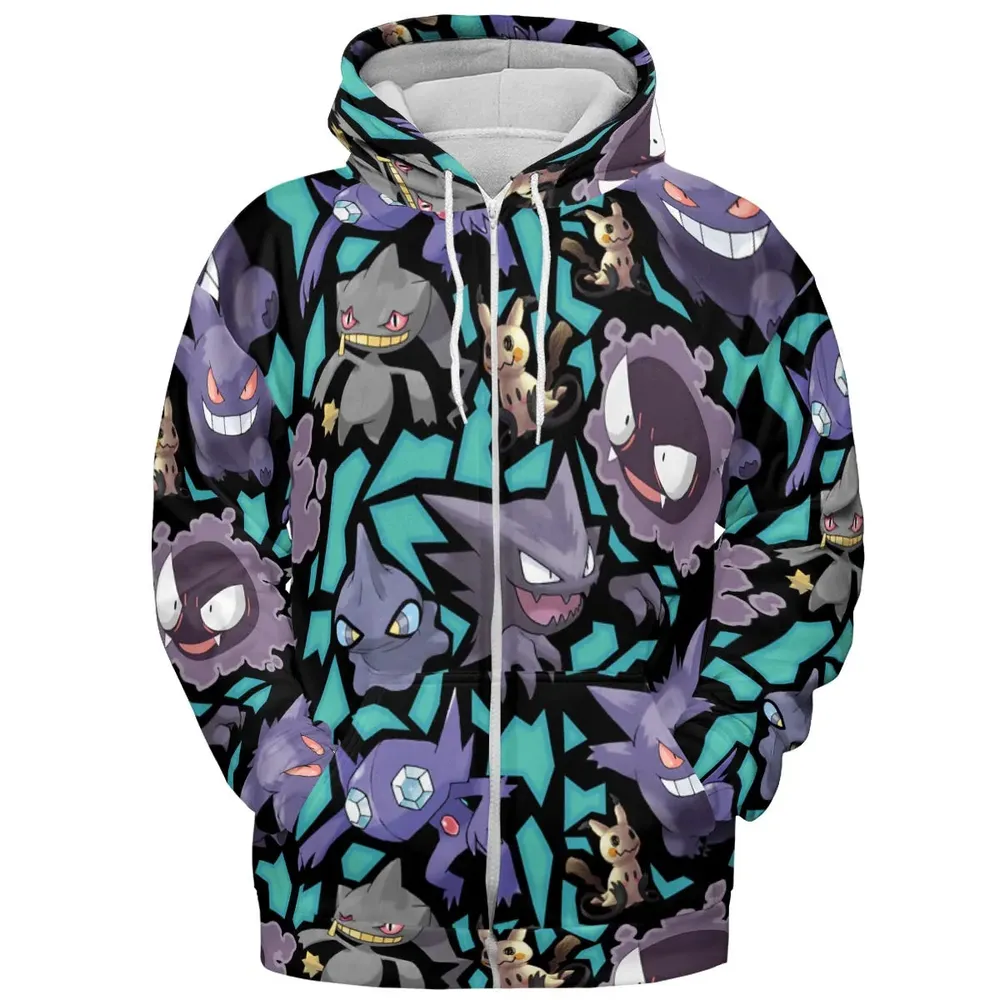 Ghost Type Pokemon All-over Print Hoodie - 3
