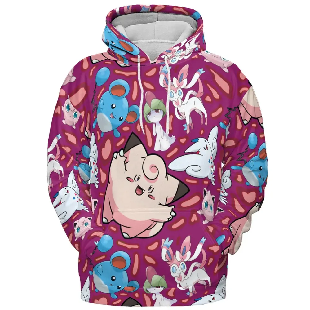 Fairy Type Pokemon All-over Print Hoodie - 2