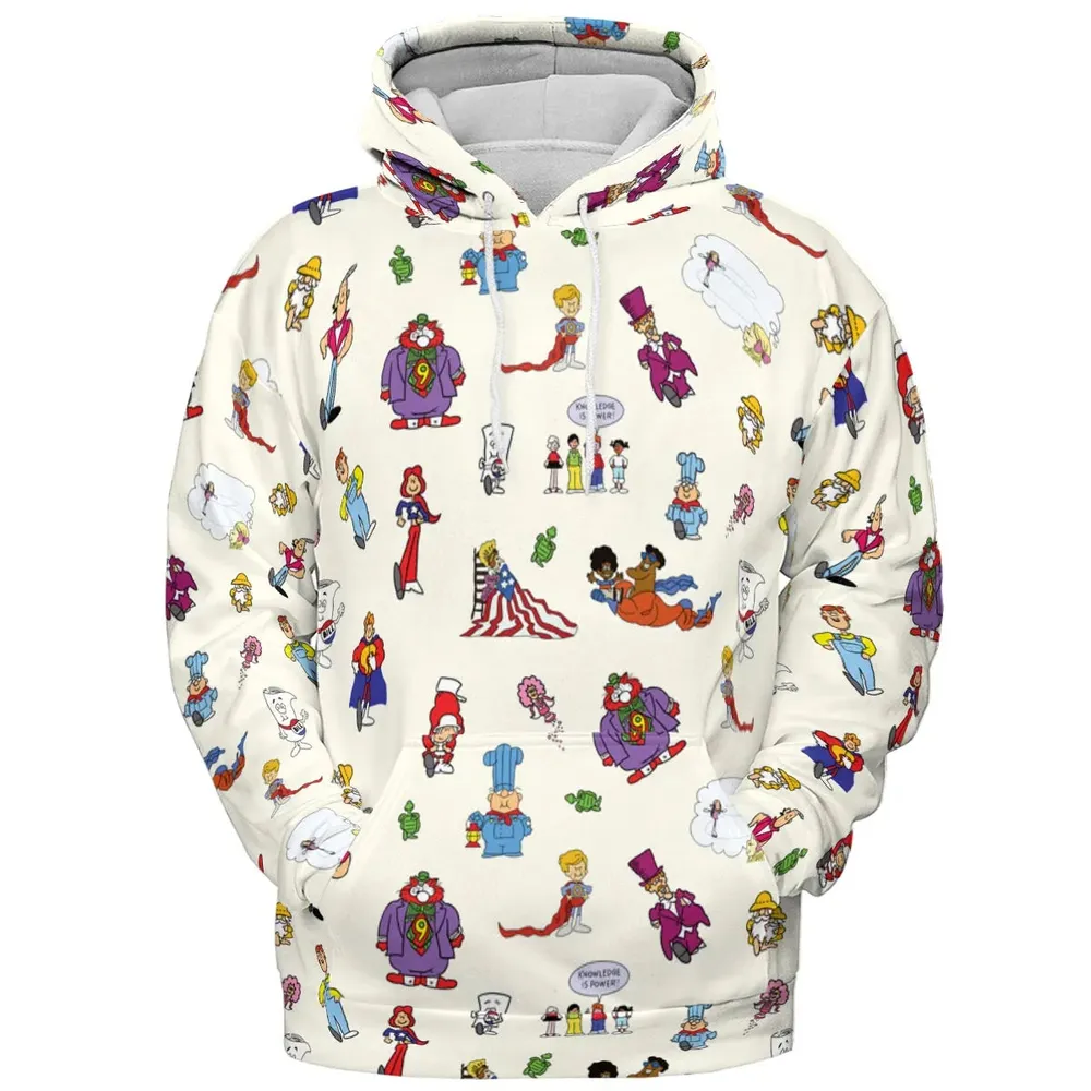 Schoolhouse Rock Characters All-over Print Hoodie - 2