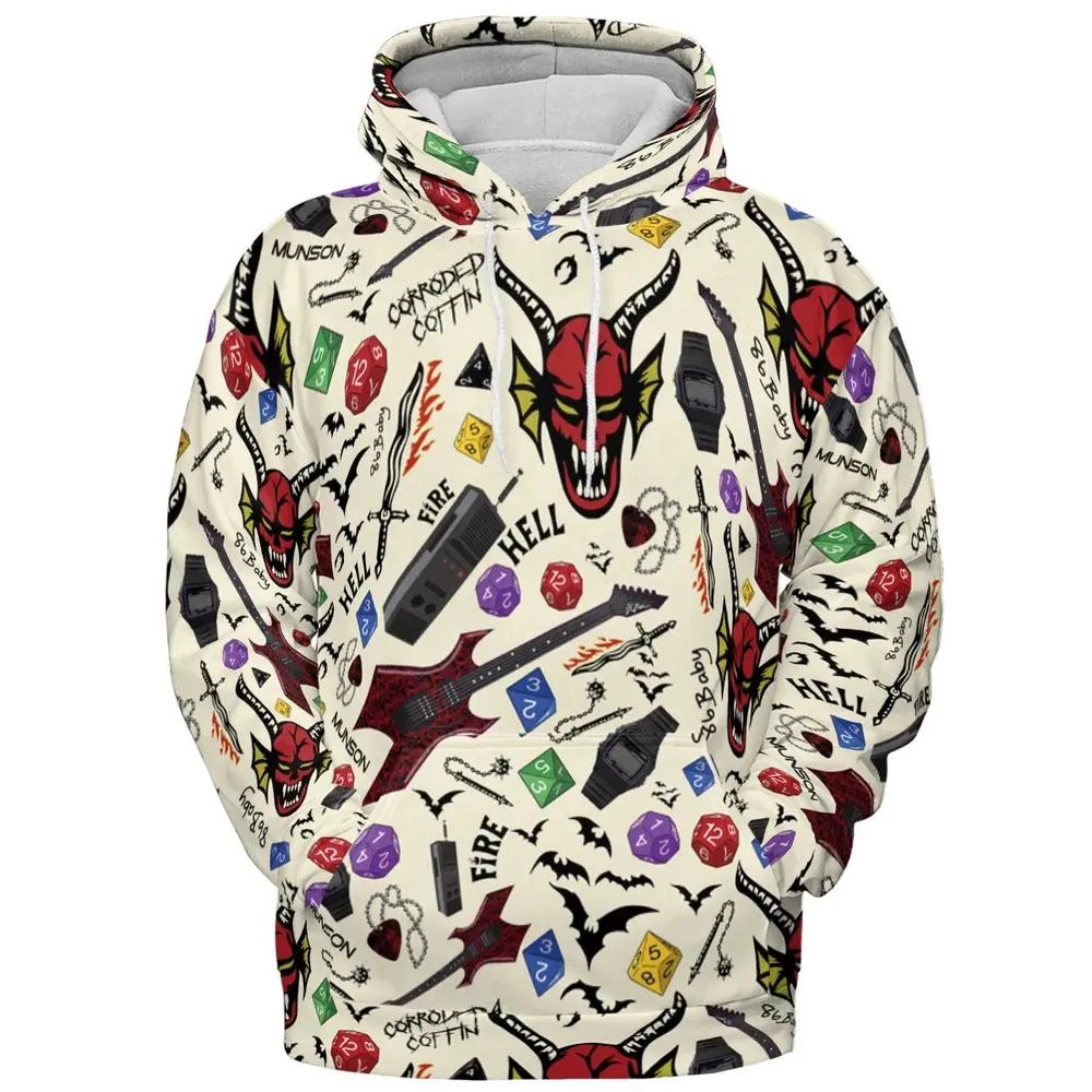 Hellfire Club Stranger Things All-over Print Hoodie - 2