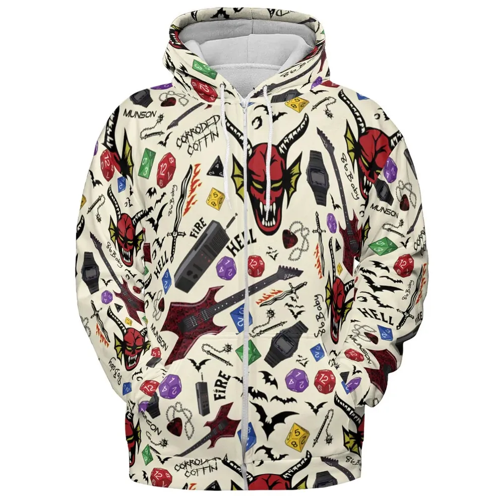 Hellfire Club Stranger Things All-over Print Hoodie - 3