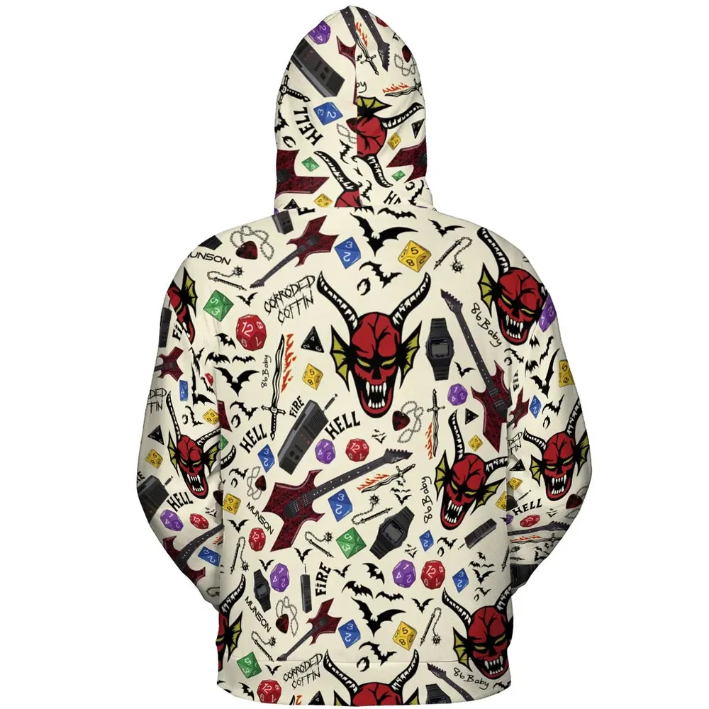 Hellfire Club Stranger Things All-over Print Hoodie - 4