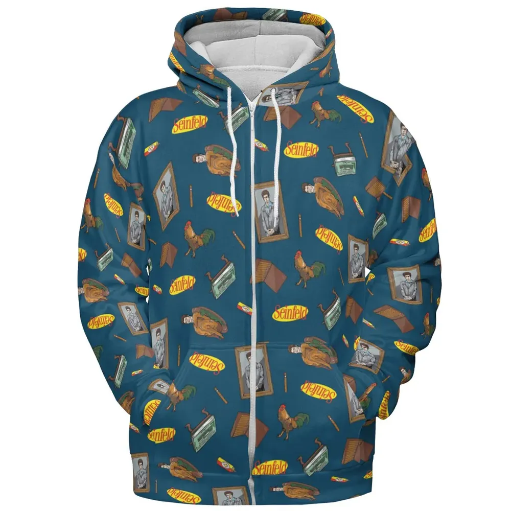 Seinfeld Kramer Icons Pop Culture All-over Print Hoodie - 3