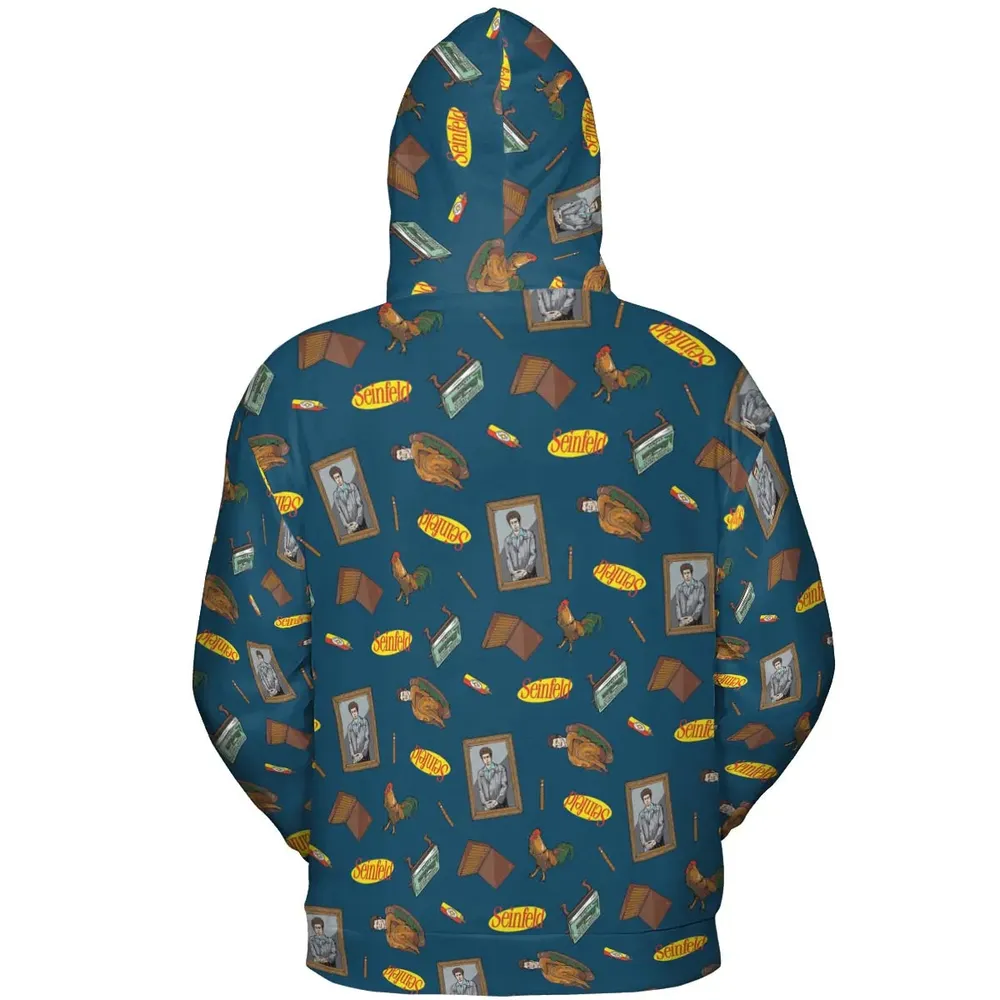 Seinfeld Kramer Icons Pop Culture All-over Print Hoodie - 4