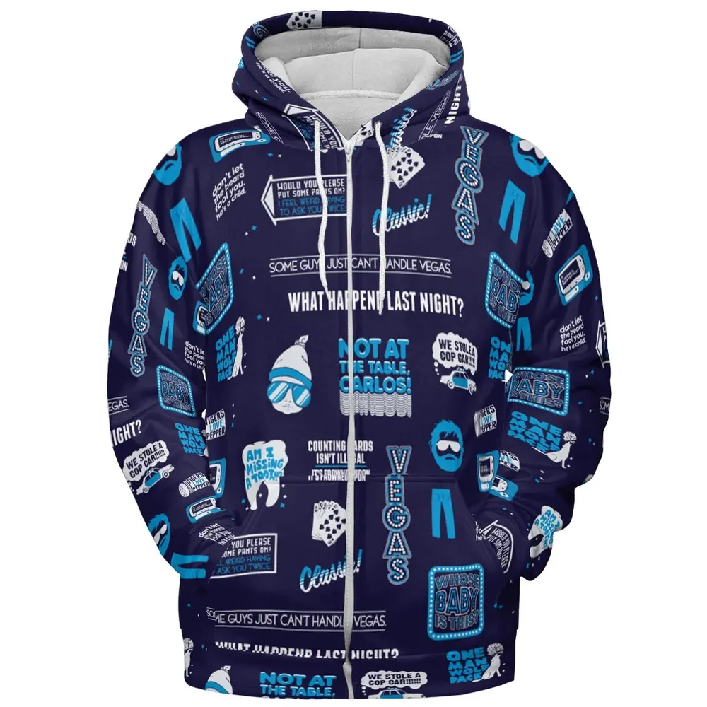 What Happened Last Night The Hangover All-over Print Hoodie - 3