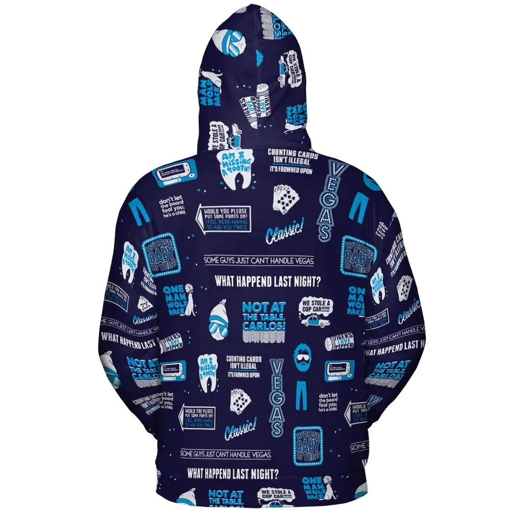 What Happened Last Night The Hangover All-over Print Hoodie - 4