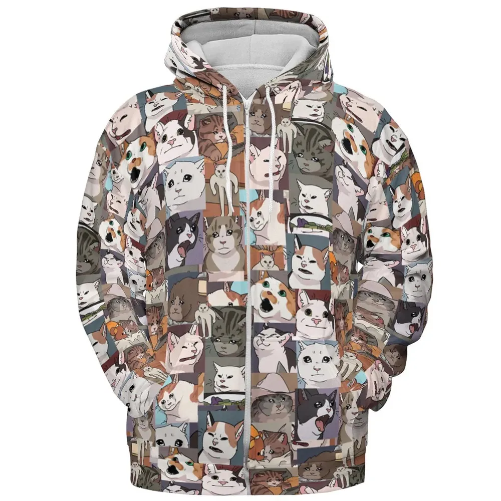 Funny Cat Internet Meme All-over Print Hoodie - 3
