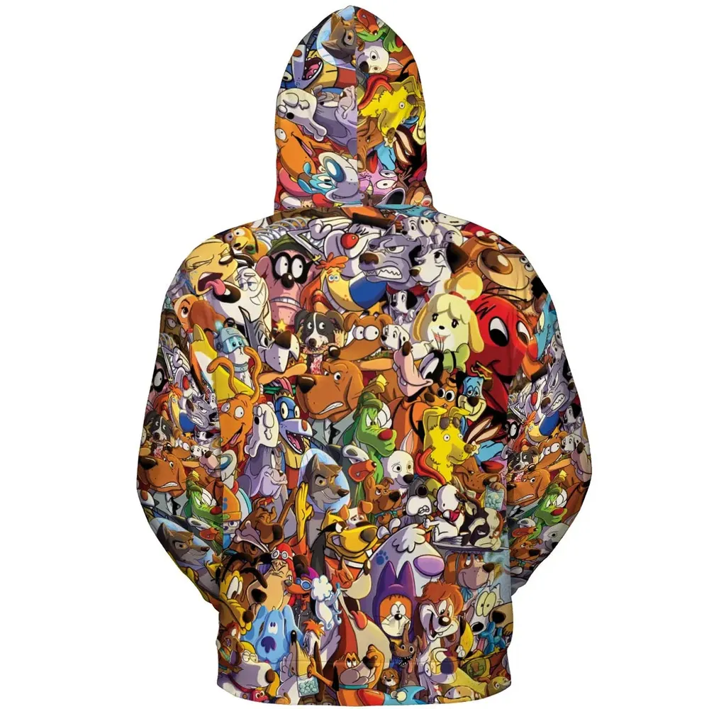Dogs From Famous Cartoons All-over Print Hoodie - 4