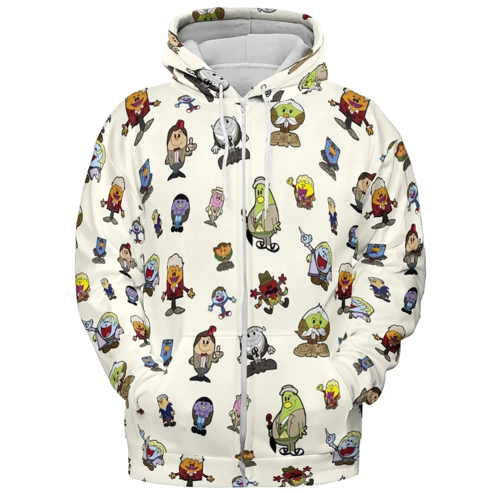 Doctor Who and Mr Men Pattern All-over Print Hoodie - 3