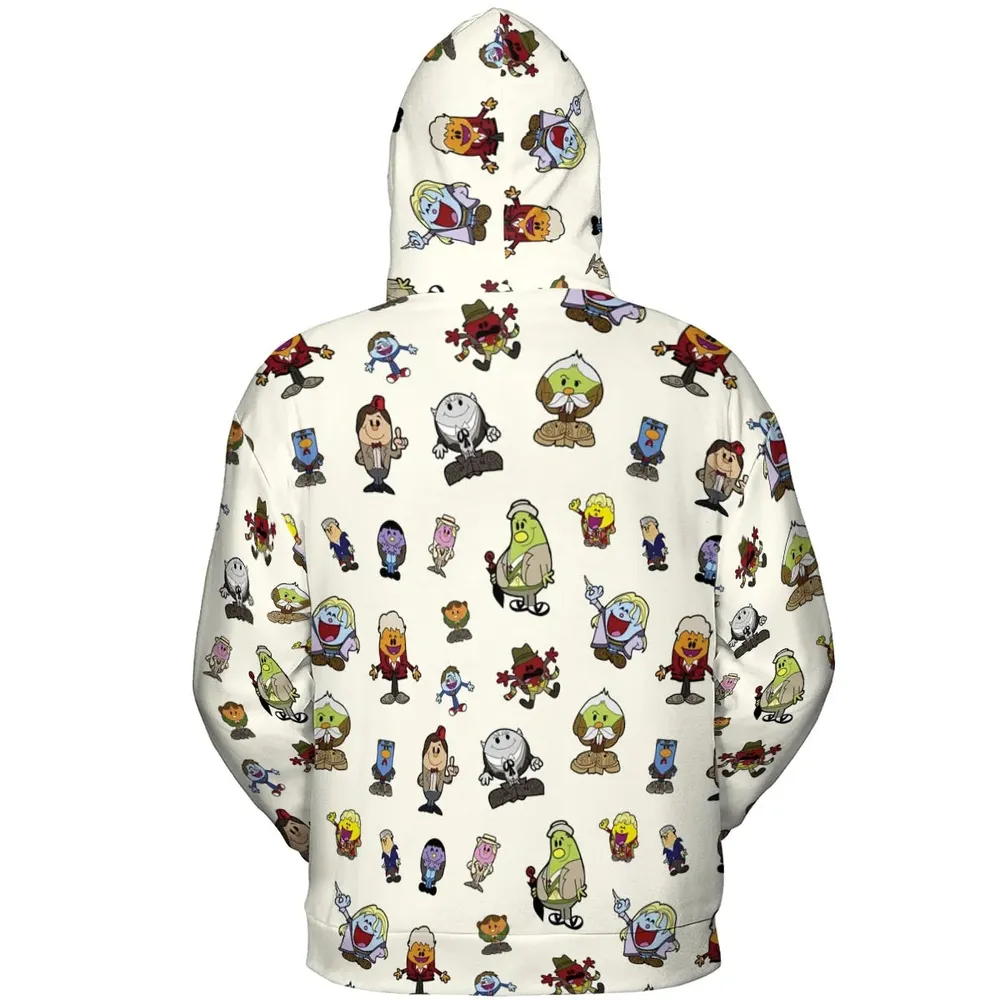 Doctor Who and Mr Men Pattern All-over Print Hoodie - 4