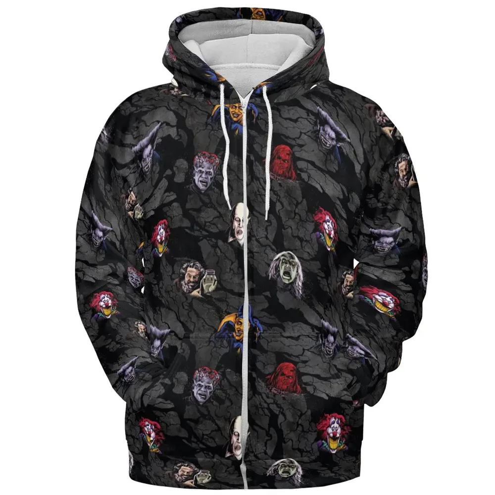 Cult Movie Characters Ghastly Grinner Nosferatu All-over Print Hoodie - 3
