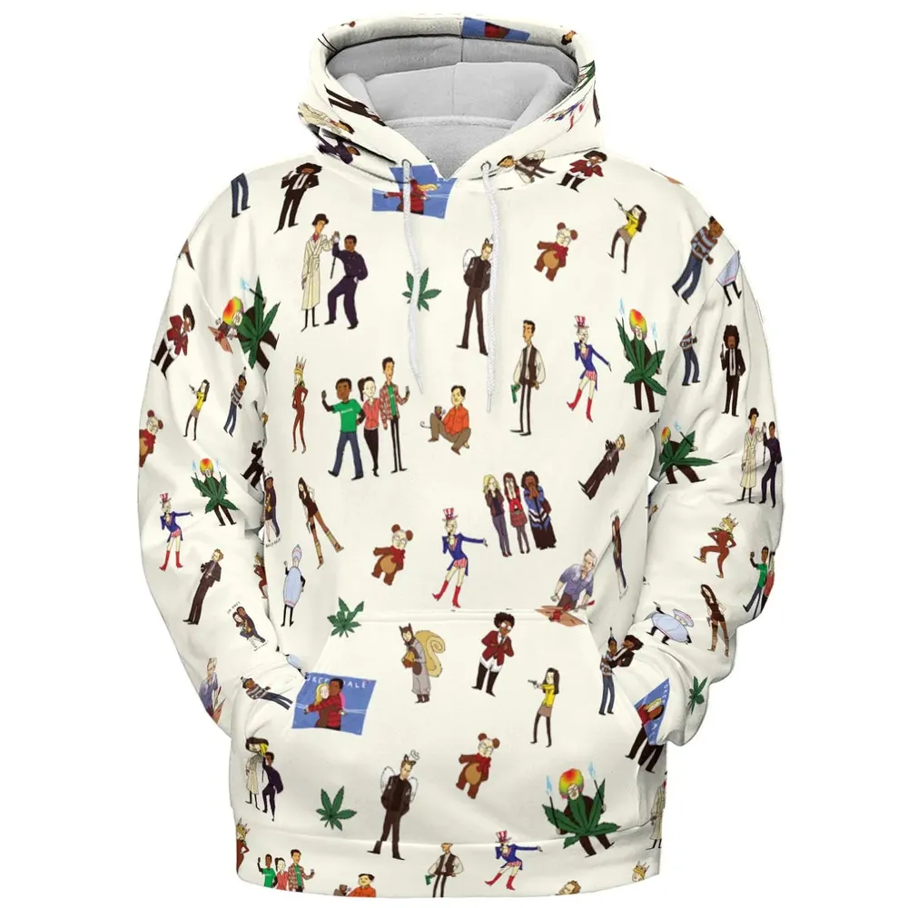 Community Characters Costumes Pattern All-over Print Hoodie - 2